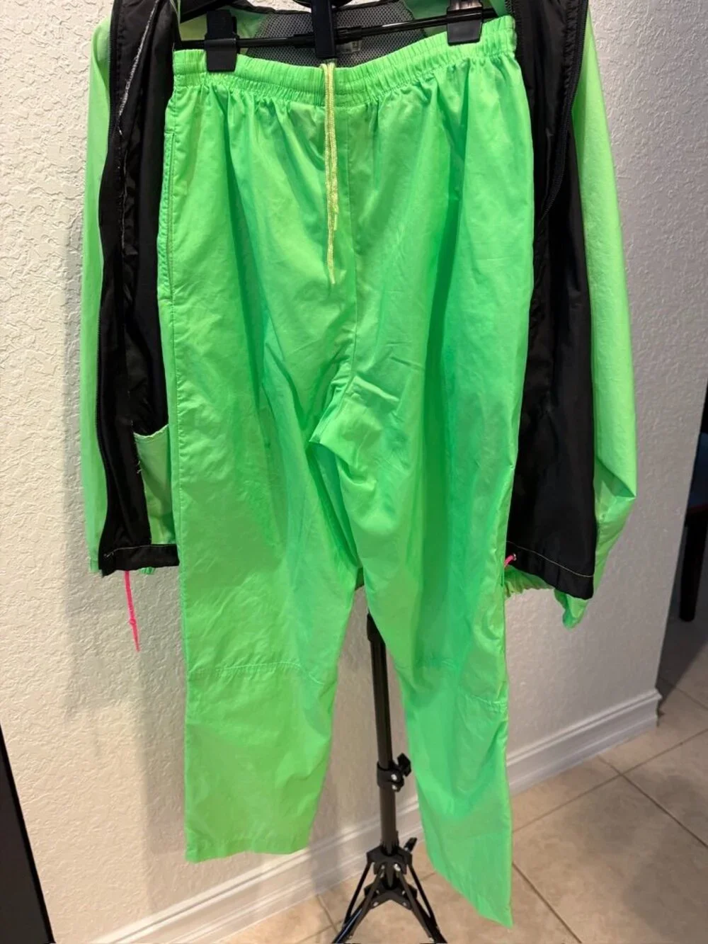 VTG 90s Reebok Sport Neon Colorblock Tracksuit Windbreaker Two Piece Set M